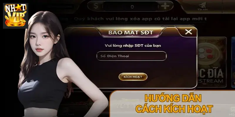 Quy trình nhập số điện thoại bảo mật Nhatvip