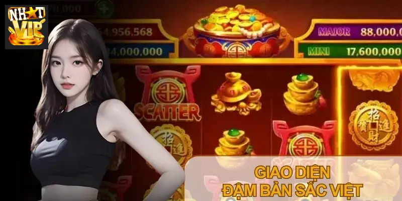 Giao diện game Nổ hũ Ông Đồ Nhatvip đậm chất văn hóa