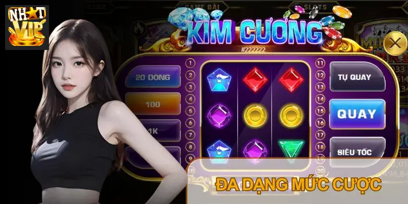 Giao diện Mini game Kim Cương Nhatvip với các lựa chọn cược trực quan