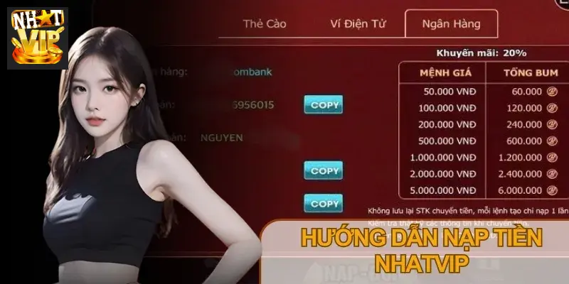 Phương thức nạp Nhatvip